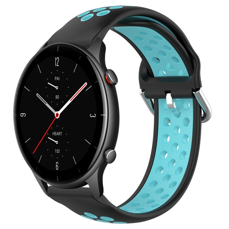 22mm Perforated Breathable Sports Silicone Watch Band, For Amazfit GTR 2e