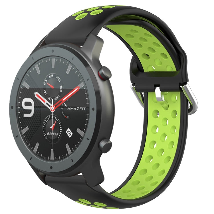 22mm Perforated Breathable Sports Silicone Watch Band, For Amazfit GTR 47mm