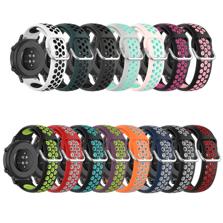 22mm Perforated Breathable Sports Silicone Watch Band, For Amazfit GTR 47mm