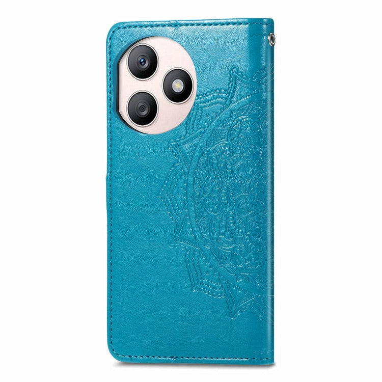 For Honor X50i+ Mandala Flower Embossed Leather Phone Case(Blue)