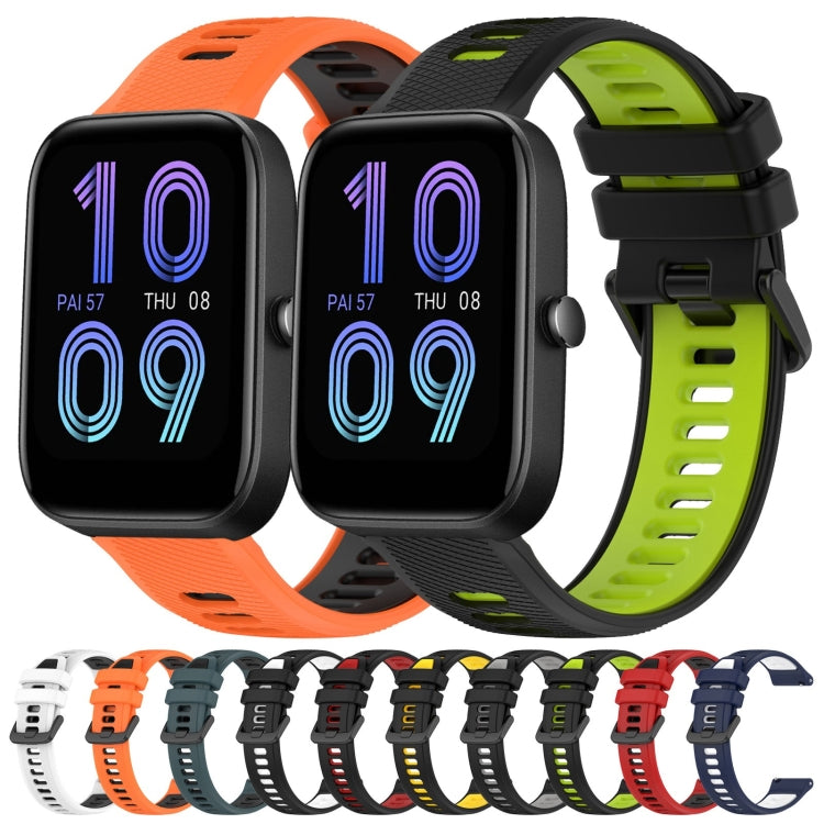 20mm Sports Two-Color Silicone Watch Band, For Amazfit Bip3, For Amazfit Bip 1S