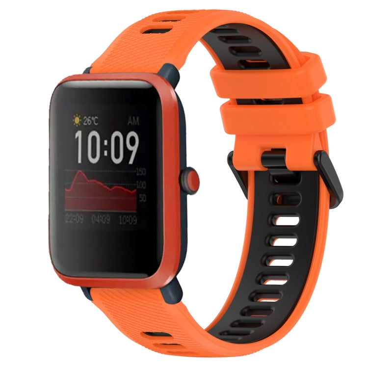 20mm Sports Two-Color Silicone Watch Band, For Amazfit Bip3, For Amazfit Bip 1S