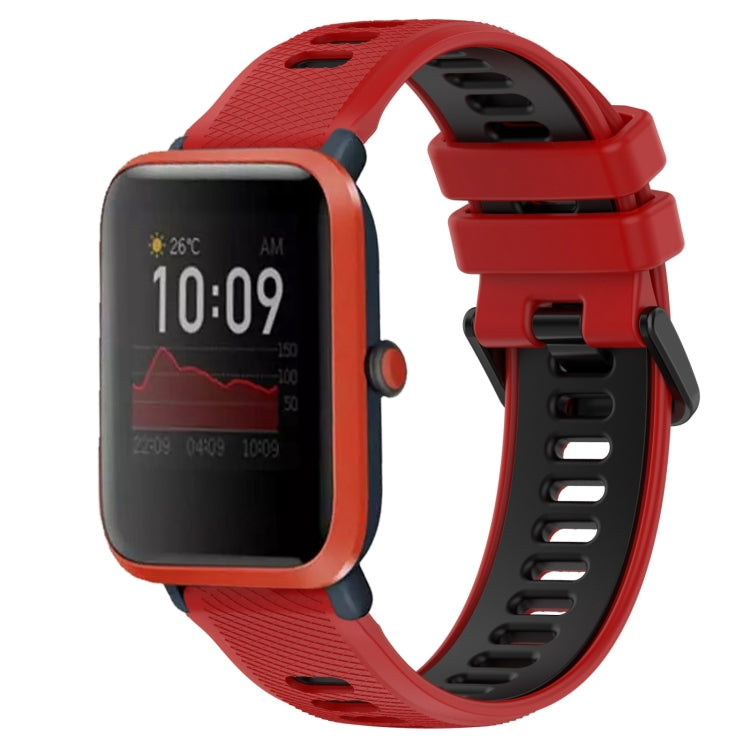 20mm Sports Two-Color Silicone Watch Band, For Amazfit Bip3, For Amazfit Bip 1S