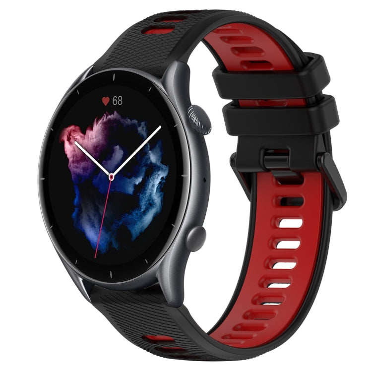 22MM Sports Two-Color Silicone Watch Band, For Amazfit 3, For Amazfit GTR 47mm
