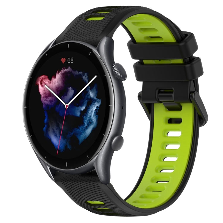 22MM Sports Two-Color Silicone Watch Band, For Amazfit 3, For Amazfit GTR 47mm