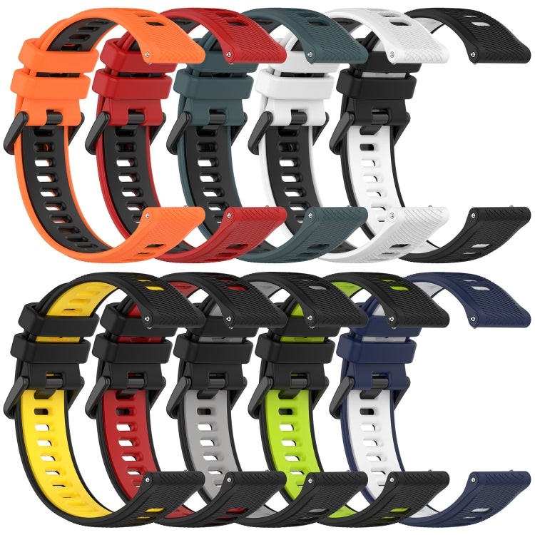 22MM Sports Two-Color Silicone Watch Band, For Amazfit 3, For Amazfit GTR 47mm