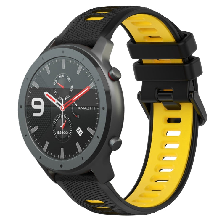 22MM Sports Two-Color Silicone Watch Band, For Amazfit 3, For Amazfit GTR 47mm