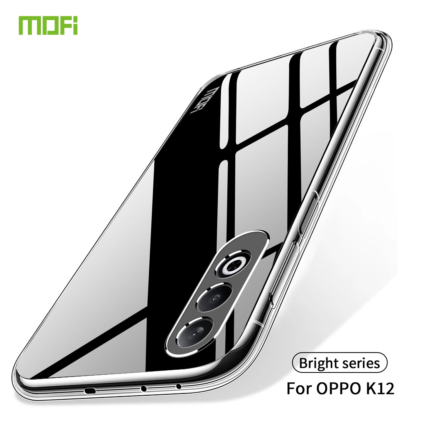 For OPPO K12 / OnePlus Ace 4 MOFI Ming Series Transparent Ultra-thin TPU Phone Case(Transparent)