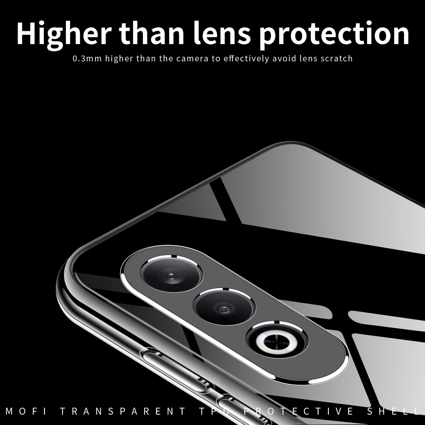 For OPPO K12 / OnePlus Ace 4 MOFI Ming Series Transparent Ultra-thin TPU Phone Case(Transparent)