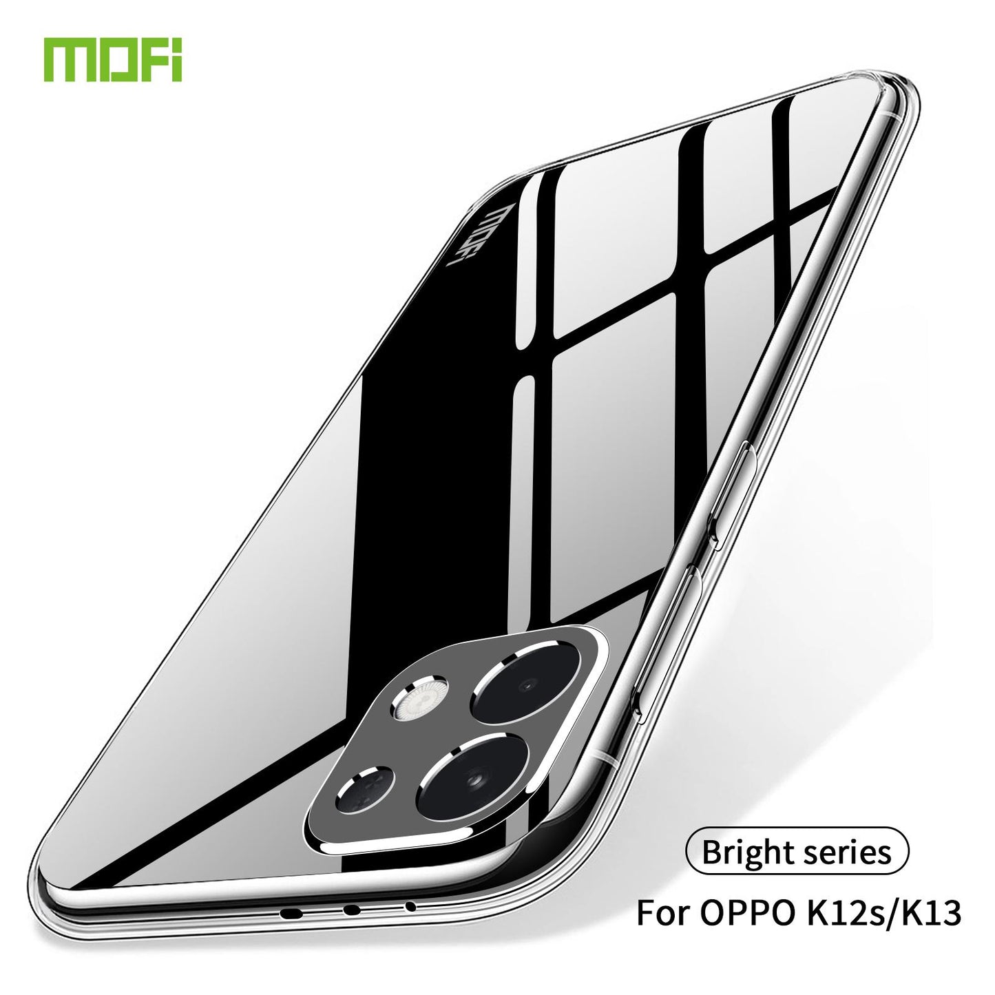 For OPPO K12s / K13 India MOFI Ming Series Transparent Ultra-thin TPU Phone Case(Transparent)