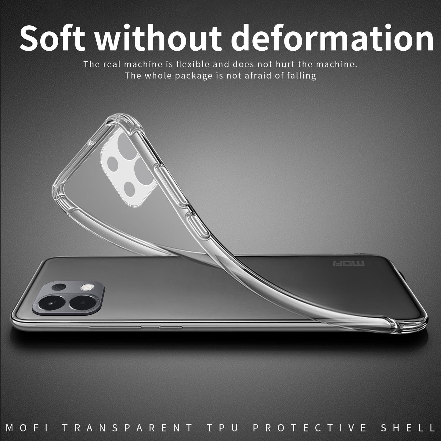 For OPPO K12s / K13 India MOFI Ming Series Transparent Ultra-thin TPU Phone Case(Transparent)