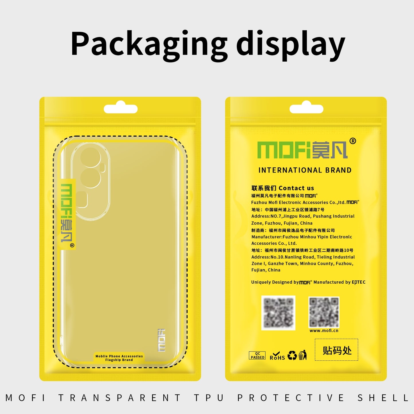 For OPPO K12 / OnePlus Ace 4 MOFI Ming Series Transparent Ultra-thin TPU Phone Case(Transparent)