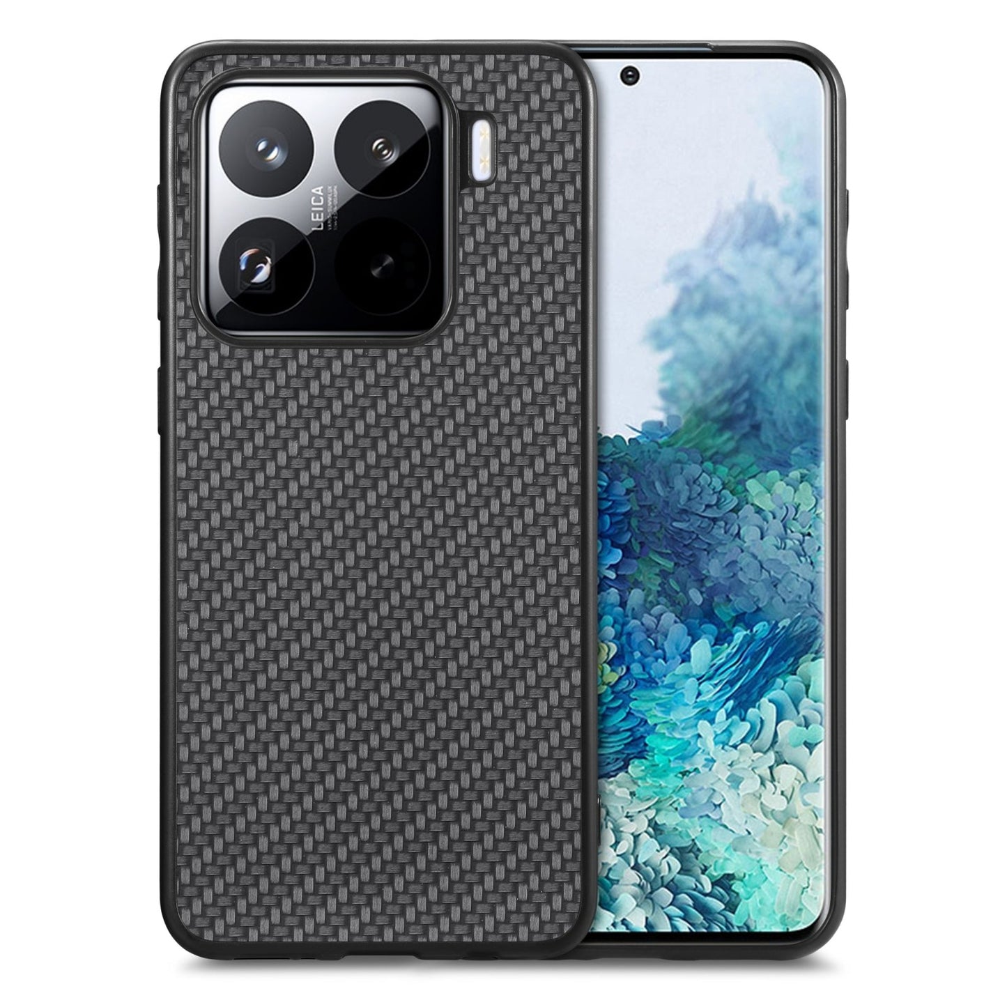 For Xiaomi 15 Pro Carbon Fiber Texture Leather Back Cover Phone Case(Black)