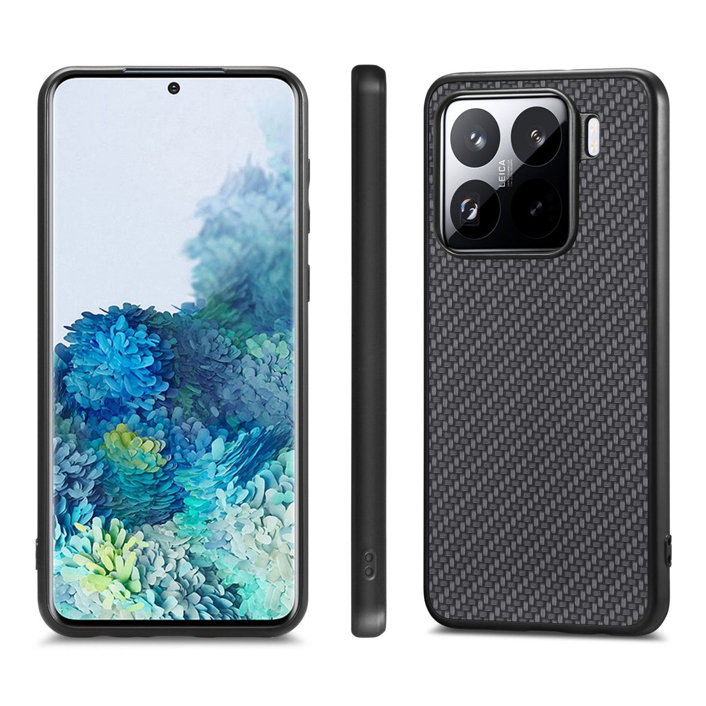 For Xiaomi 15 Pro Carbon Fiber Texture Leather Back Cover Phone Case(Black)