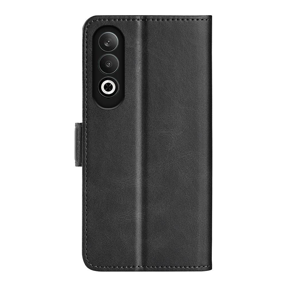 For OPPO K12 Dual-side Magnetic Buckle Horizontal Flip Leather Phone Case(Black)