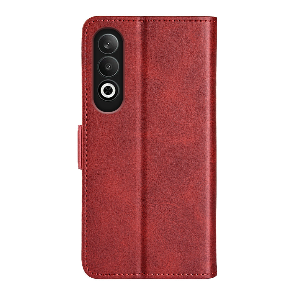 For OPPO K12 Dual-side Magnetic Buckle Horizontal Flip Leather Phone Case(Red)