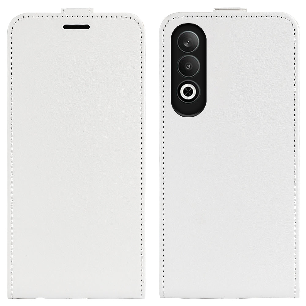 For OPPO K12 R64 Texture Single Vertical Flip Leather Phone Case(White)