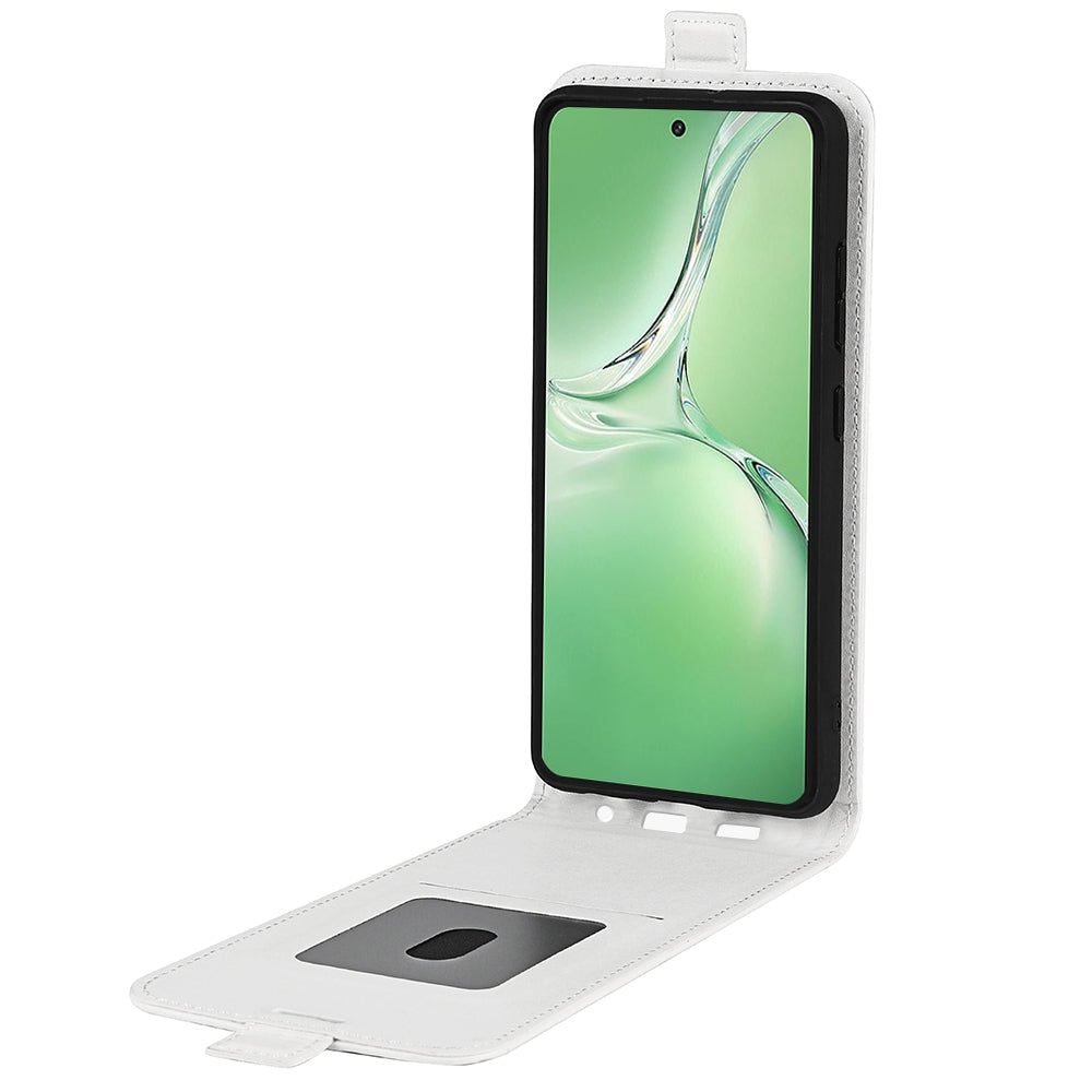 For OPPO K12 R64 Texture Single Vertical Flip Leather Phone Case(White)