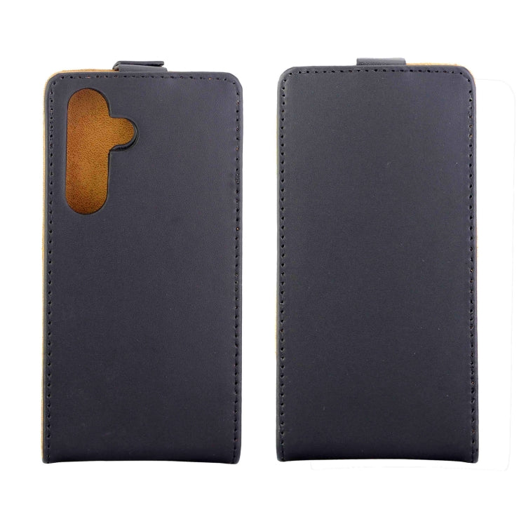 For Samsung Galaxy S24 5G Vertical Flip Leather Case with Card Slot(Black)