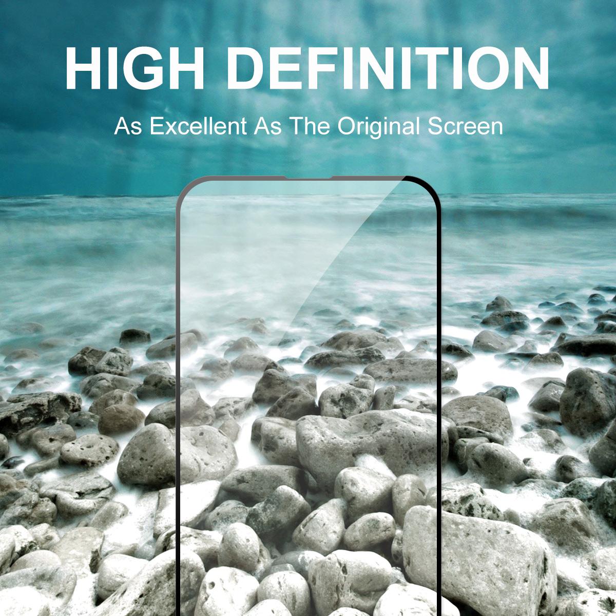 For iPhone 16e 2pcs ENKAY Full Glue High Aluminum-silicon Tempered Glass Film