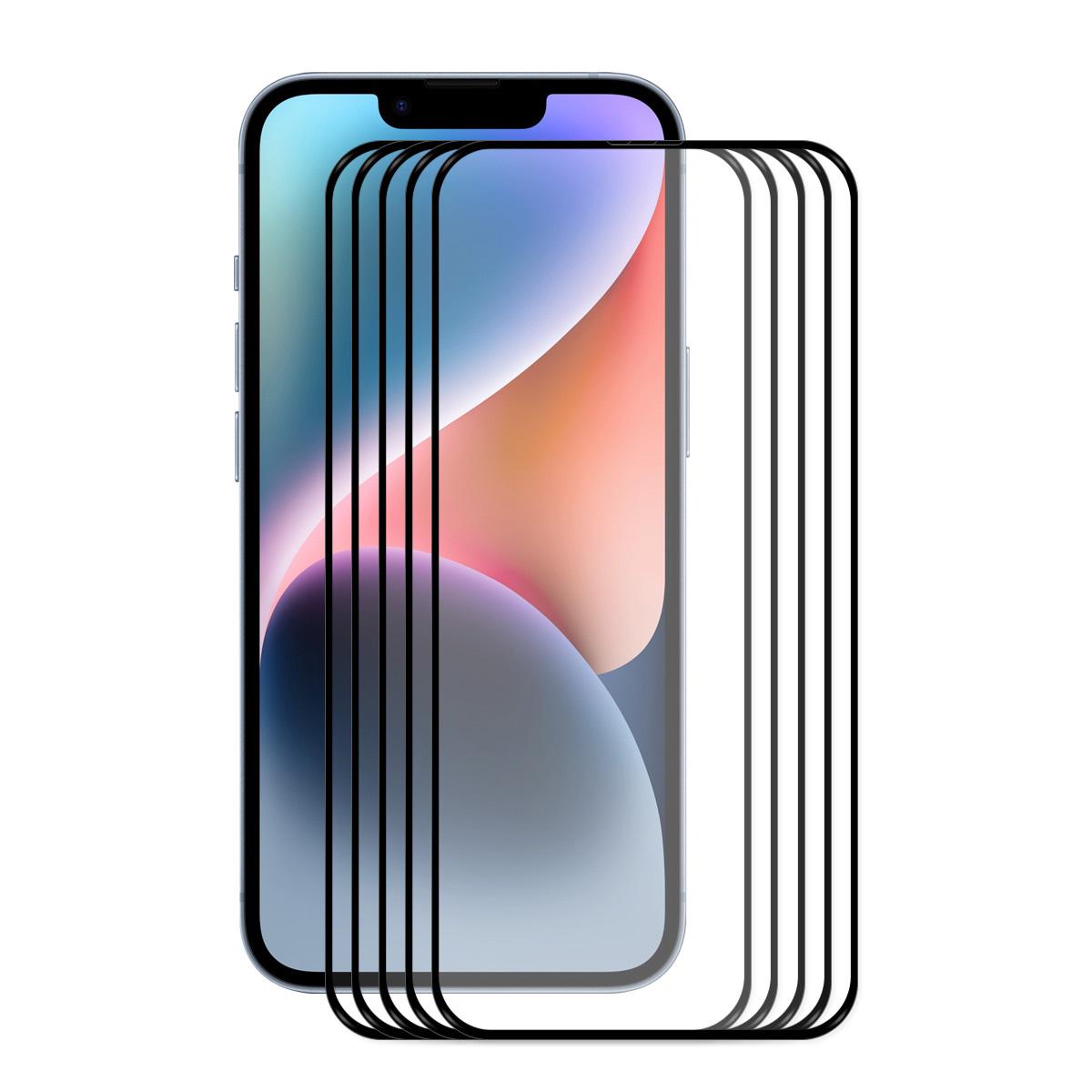 For iPhone 16e 5pcs ENKAY Full Glue High Aluminum-silicon Tempered Glass Film