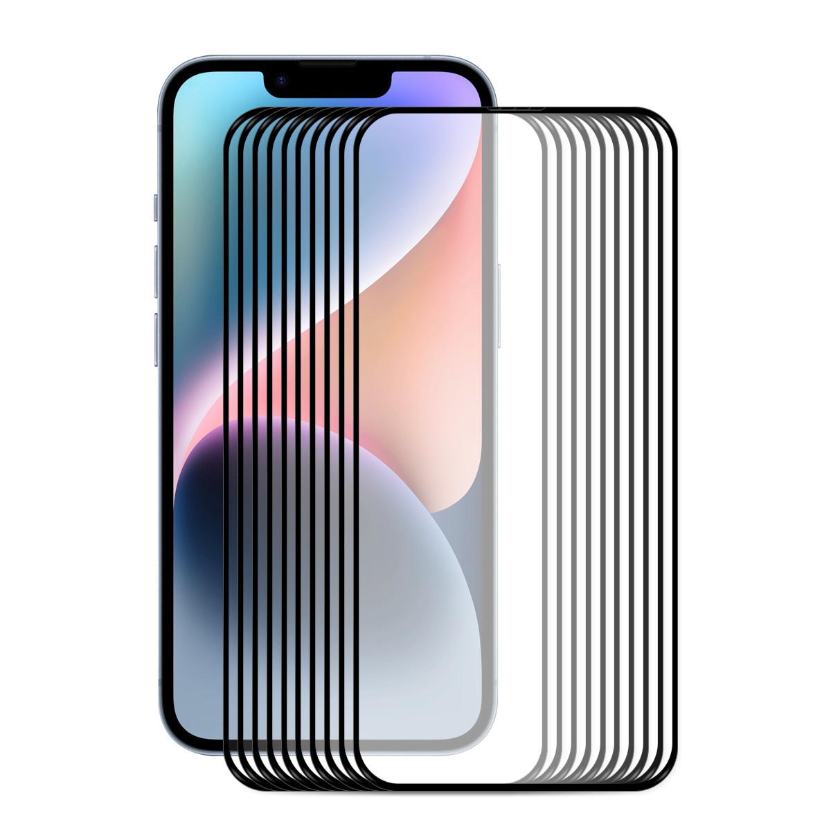 For iPhone 16e 10pcs ENKAY Full Glue High Aluminum-silicon Tempered Glass Film