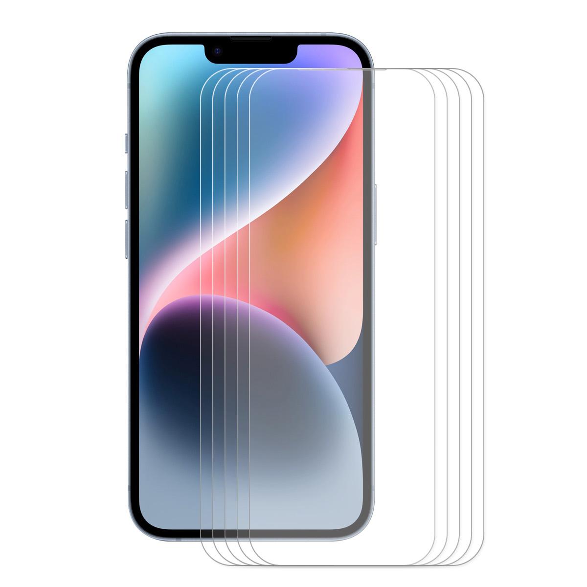 For iPhone 16e 5pcs ENKAY 0.26mm 9H 2.5D High Aluminum-silicon Tempered Glass Film