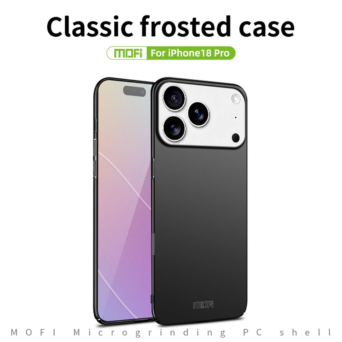 Compatible with iPhone 18 Pro MOFI Frosted PC Ultra-thin Hard Phone Case - Blue
