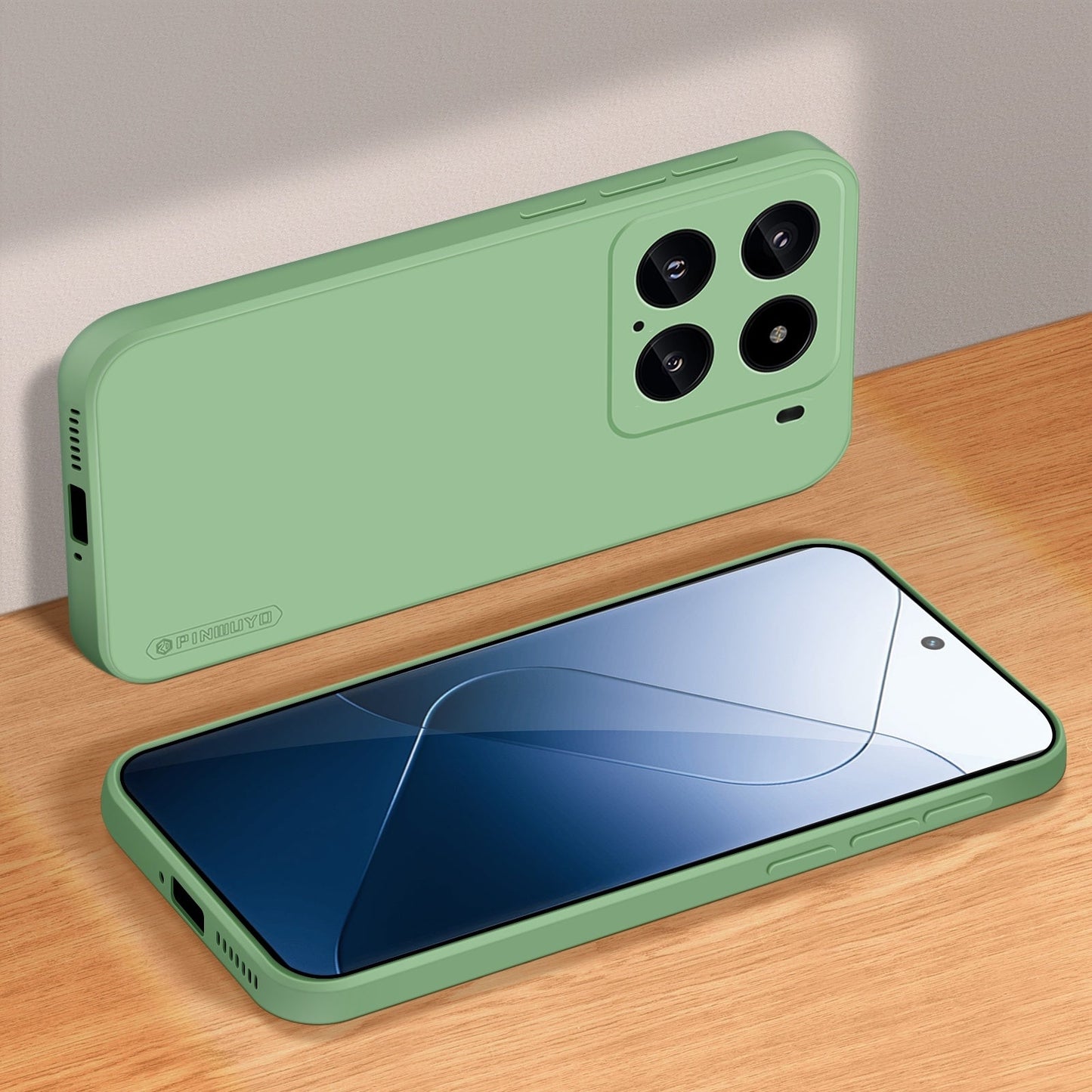 For Xiaomi 15 PINWUYO Sense Series Liquid Silicone TPU Phone Case(Green)