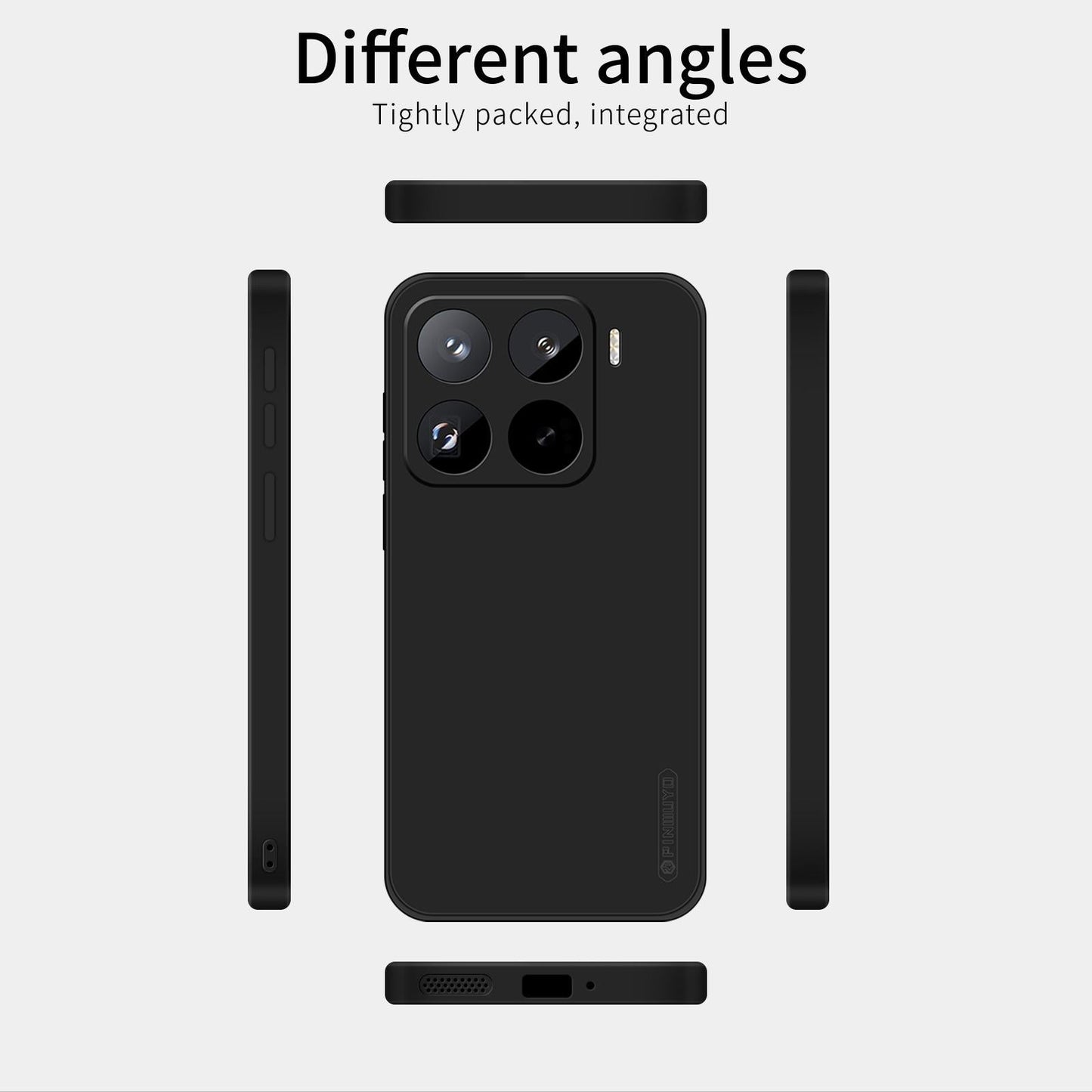 For Xiaomi 15 Pro PINWUYO Sense Series Liquid Silicone TPU Phone Case(Black)