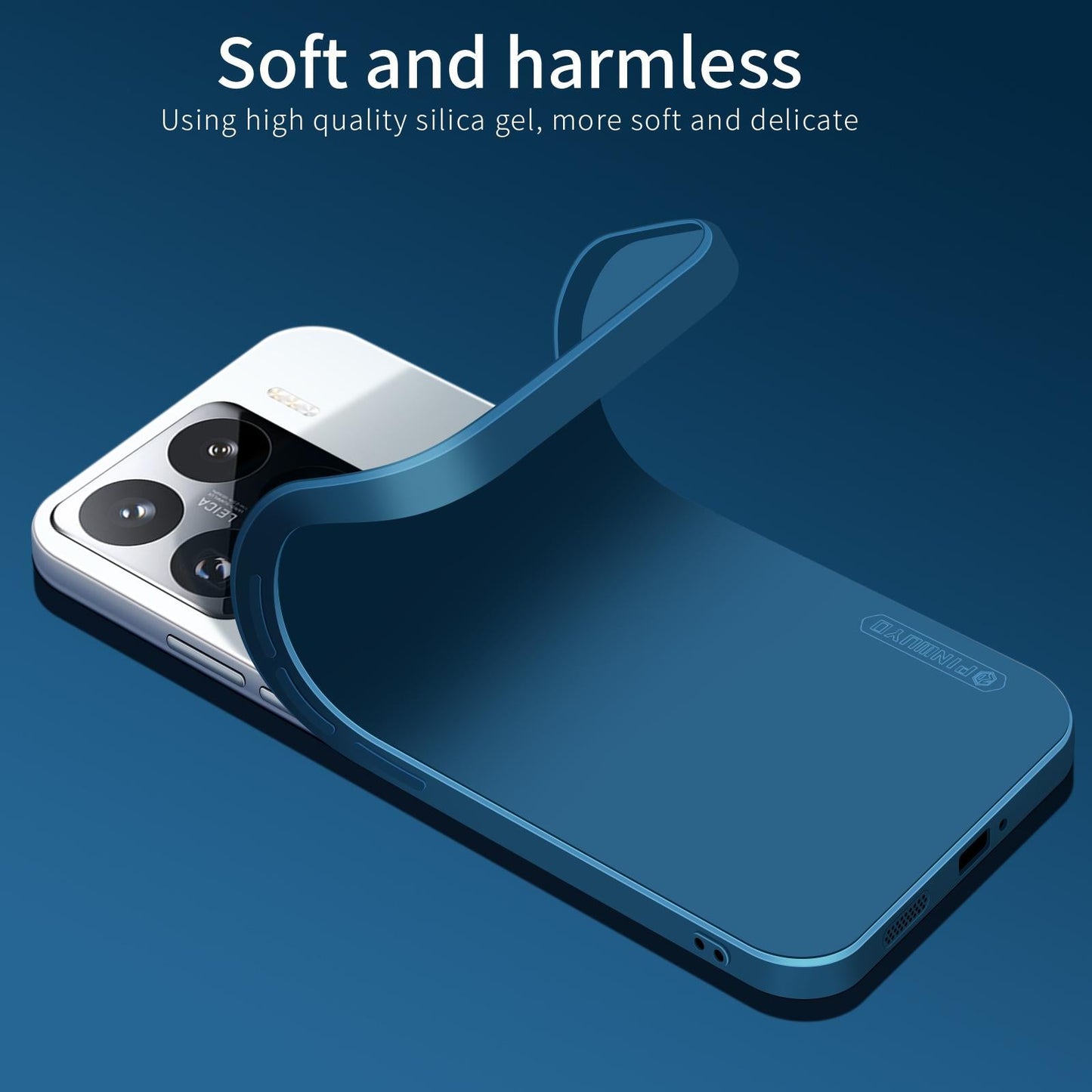 For Xiaomi 15 Pro PINWUYO Sense Series Liquid Silicone TPU Phone Case(Black)