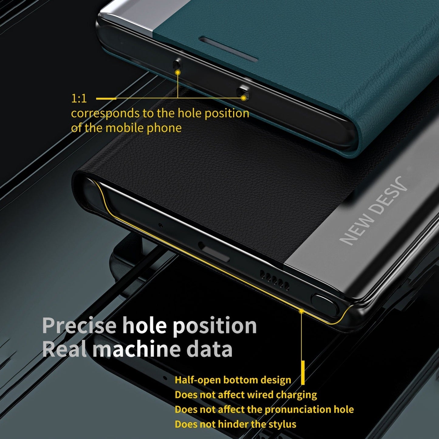 For Samsung Galaxy S25 Edge 5G Side Electroplated Adsorption Leather Phone Case(Graphite Black)
