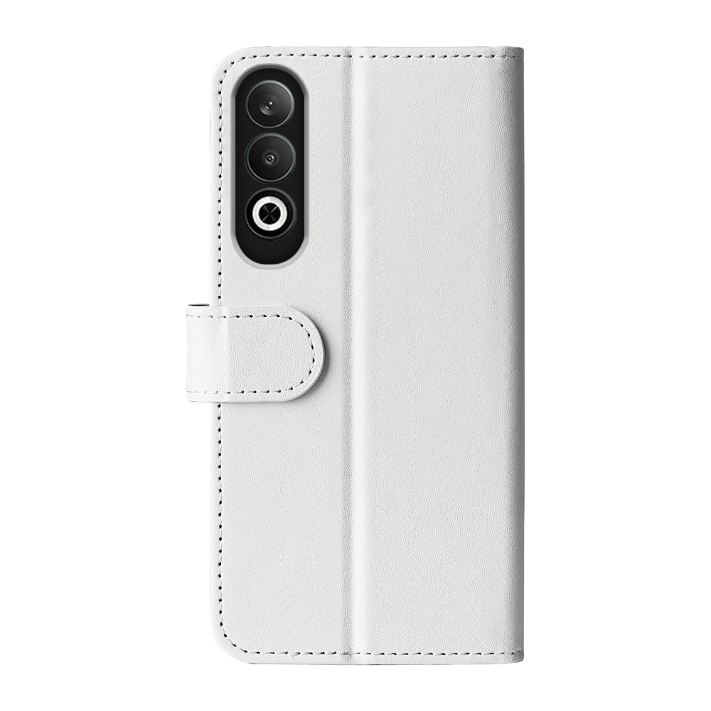 For OPPO K12 R64 Texture Horizontal Flip Leather Phone Case(White)