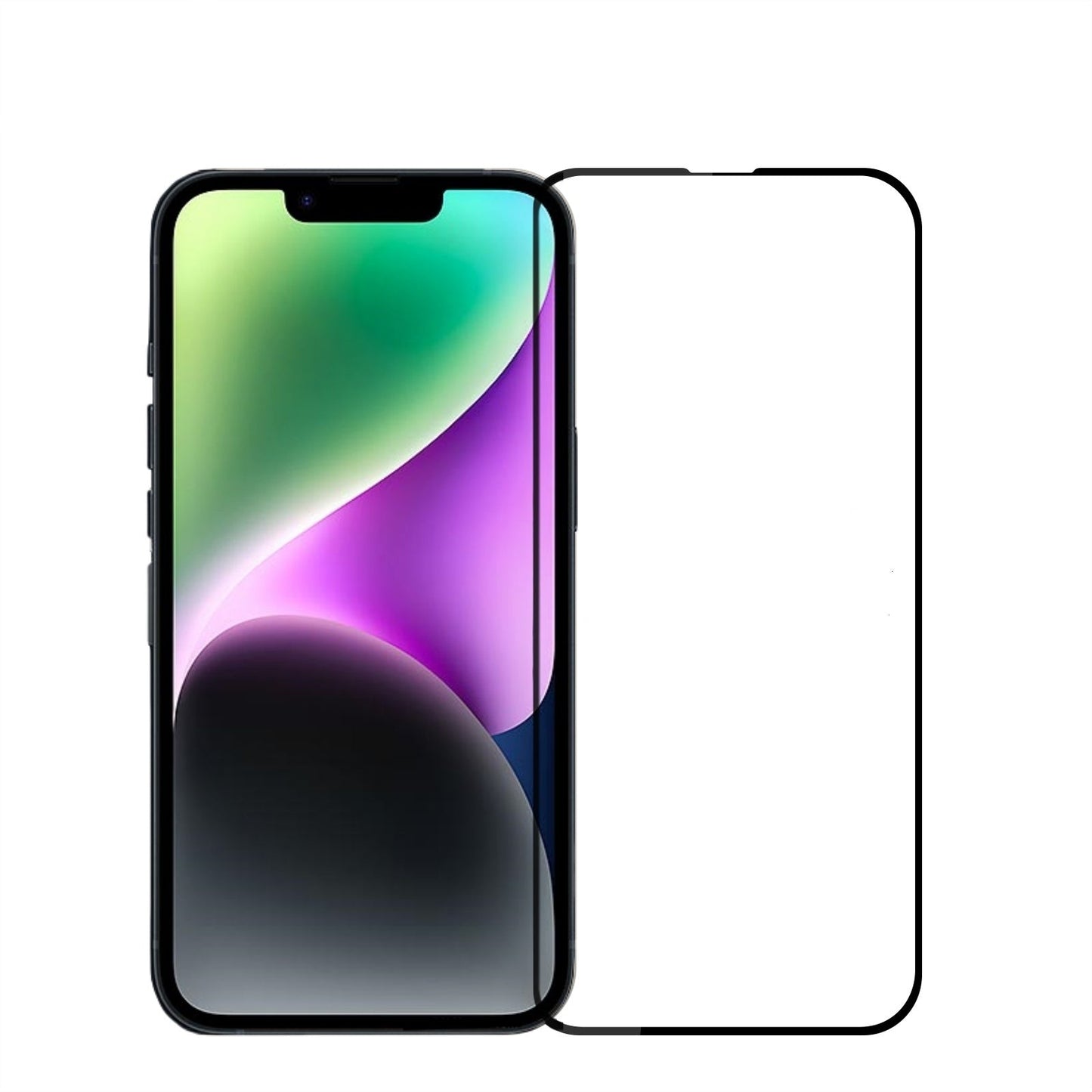 For iPhone 16e MOFI 9H 2.5D Full Screen Tempered Glass Film(Black)