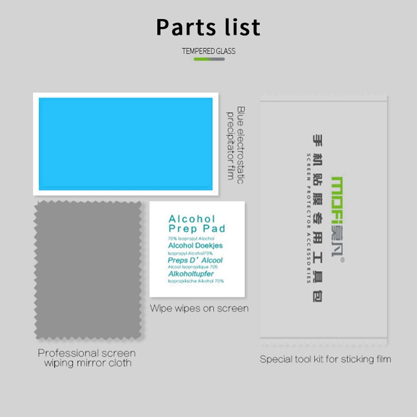 For iPhone 16e MOFI 9H 2.5D Full Screen Tempered Glass Film(Black)