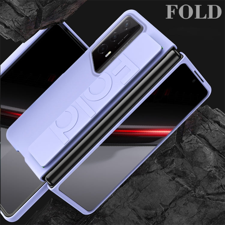 For Honor Magic V2 RSR Skin Elastic Wrist Grip Back Cover Phone Case(Black)