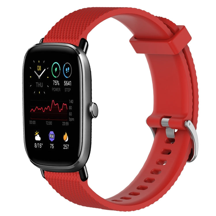 20mm Diamond Textured Silicone Watch Band, For Amazfit GTS 4 Mini, For Amazfit Bip3