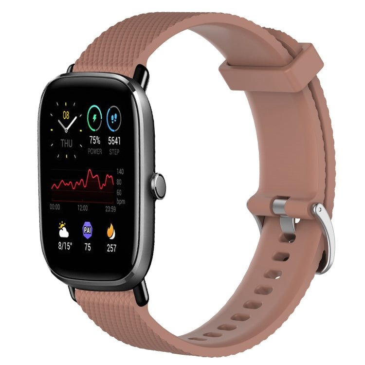 20mm Diamond Textured Silicone Watch Band, For Amazfit GTS 4 Mini, For Amazfit Bip3