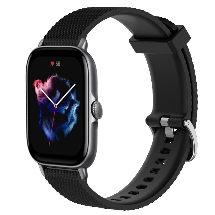 20mm Diamond Textured Silicone Watch Band, For Amazfit GTS 3, For Amazfit GTS 2E