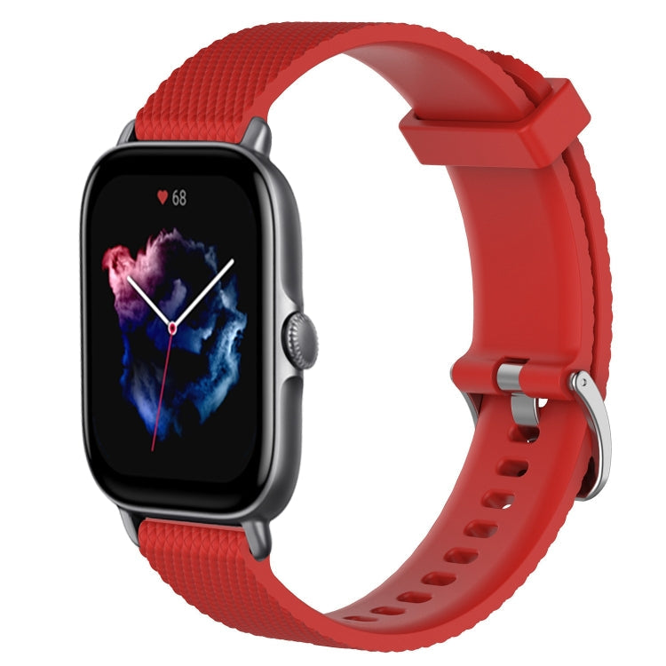 20mm Diamond Textured Silicone Watch Band, For Amazfit GTS 3, For Amazfit GTS 2E