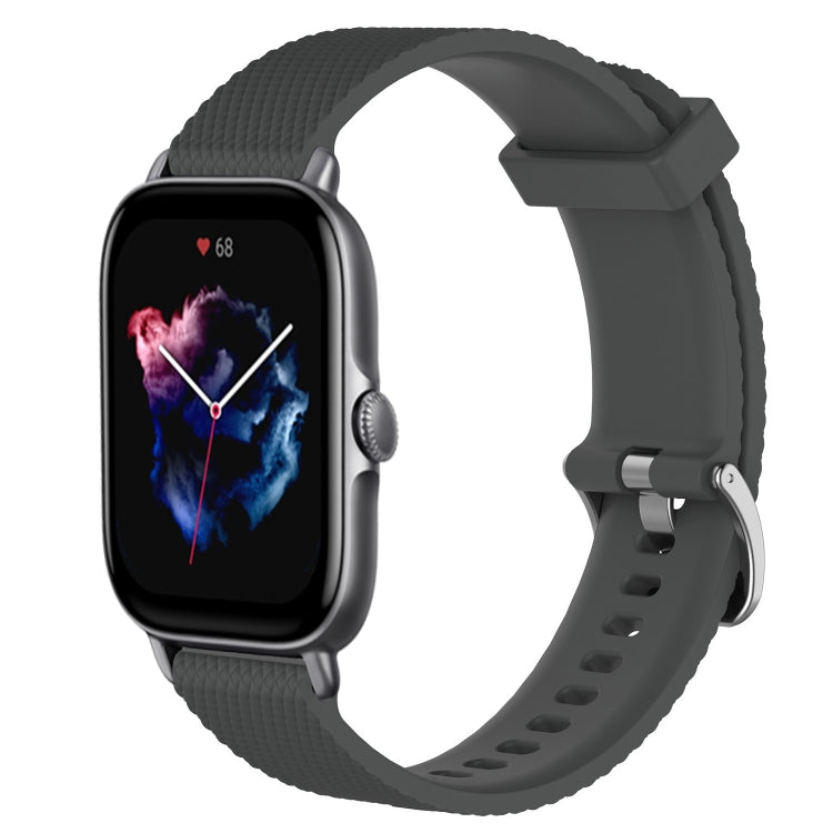 20mm Diamond Textured Silicone Watch Band, For Amazfit GTS 3, For Amazfit GTS 2E