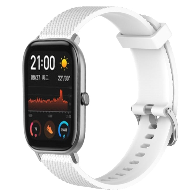 20mm Diamond Textured Silicone Watch Band, For Amazfit GTR 42MM, For Amazfit GTS