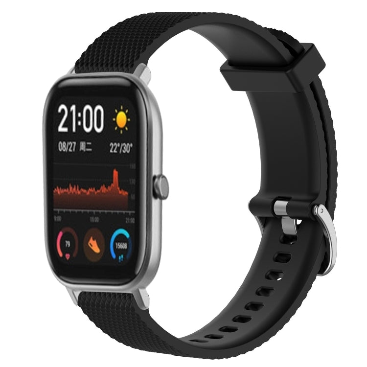 20mm Diamond Textured Silicone Watch Band, For Amazfit GTR 42MM, For Amazfit GTS