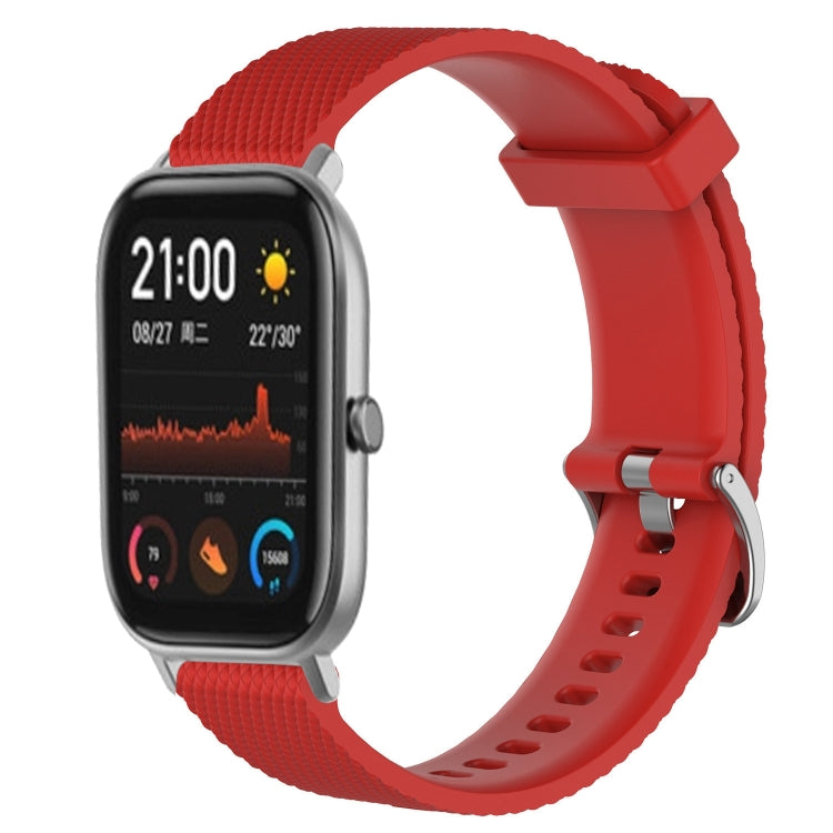 20mm Diamond Textured Silicone Watch Band, For Amazfit GTR 42MM, For Amazfit GTS