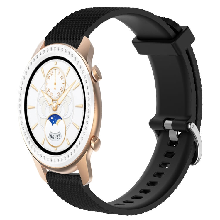 20mm Diamond Textured Silicone Watch Band, For Amazfit GTR 42MM, For Amazfit GTS