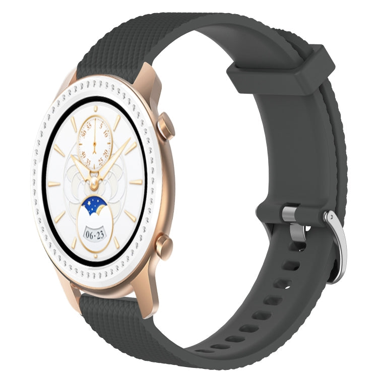 20mm Diamond Textured Silicone Watch Band, For Amazfit GTR 42MM, For Amazfit GTS