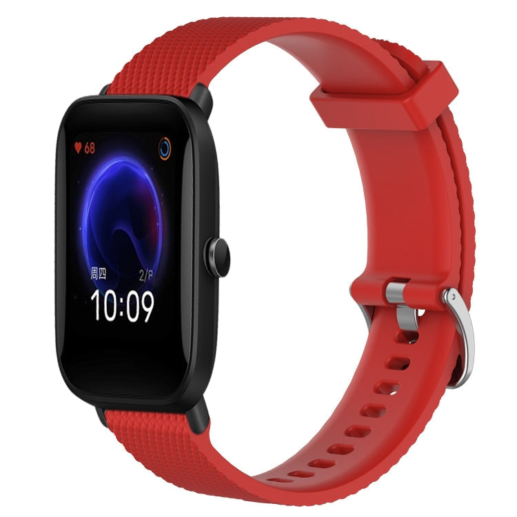 20mm Diamond Textured Silicone Watch Band, For Amazfit Pop, For Amazfit GTS 2