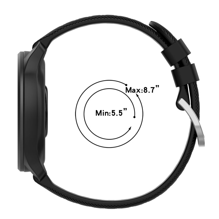 20mm Diamond Textured Silicone Watch Band, For Amazfit GTS 3, For Amazfit GTS 2E