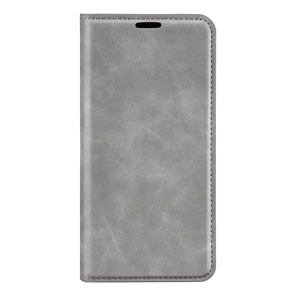 For OPPO K12 Retro-skin Magnetic Suction Leather Phone Case(Grey)