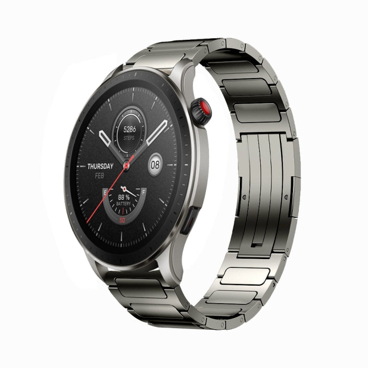 22mm I-Shaped Titanium Alloy Watch Band, For Amazfit GTR 4 Pro, For Amazfit GTR 4, For Amazfit GTR 3 Pro, For Amazfit GTR 3